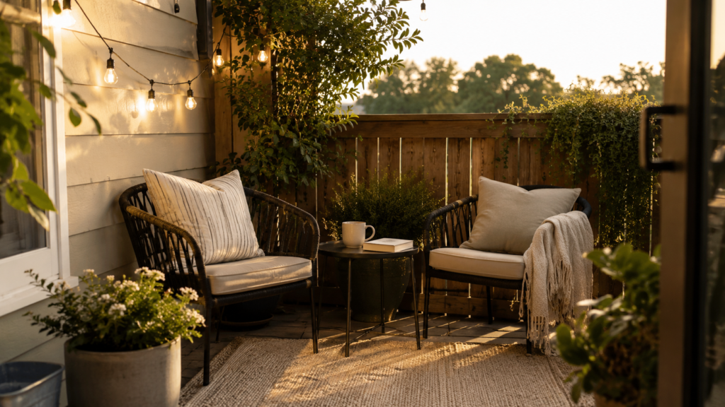 home nest glow small backyard